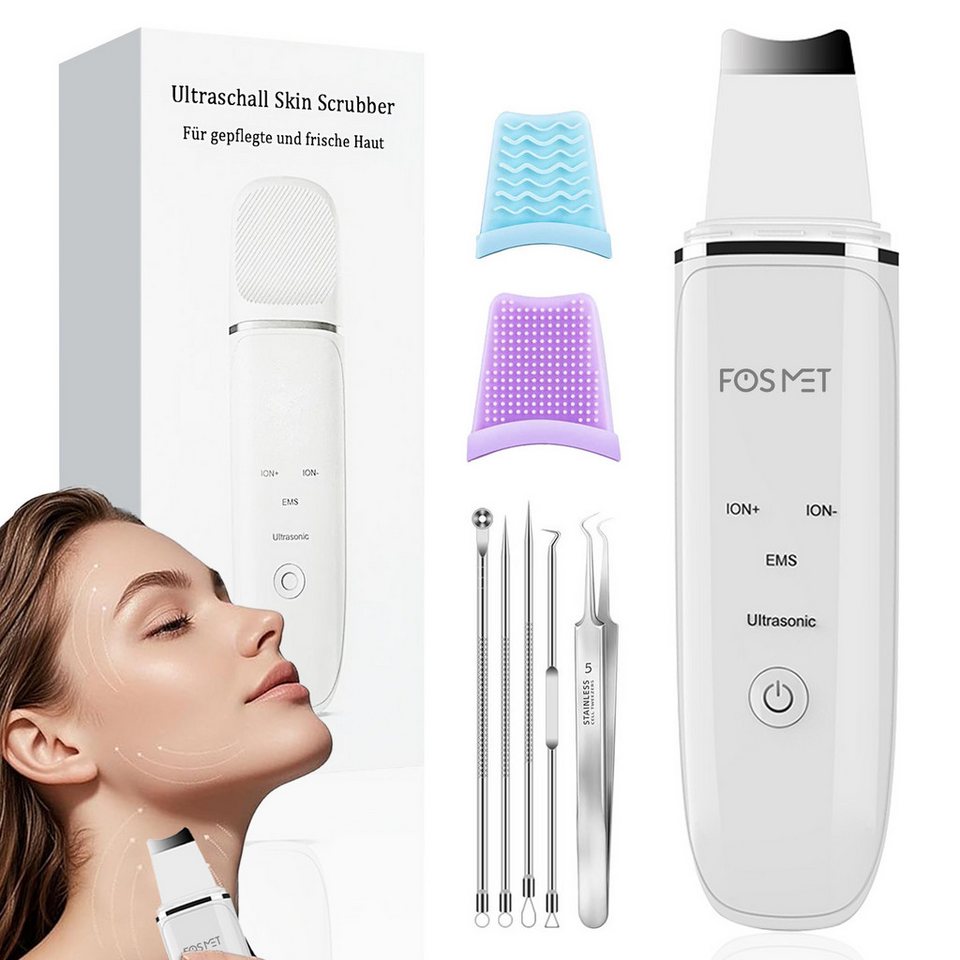 FOSMET Porenreiniger Ultraschall Skin Scrubber